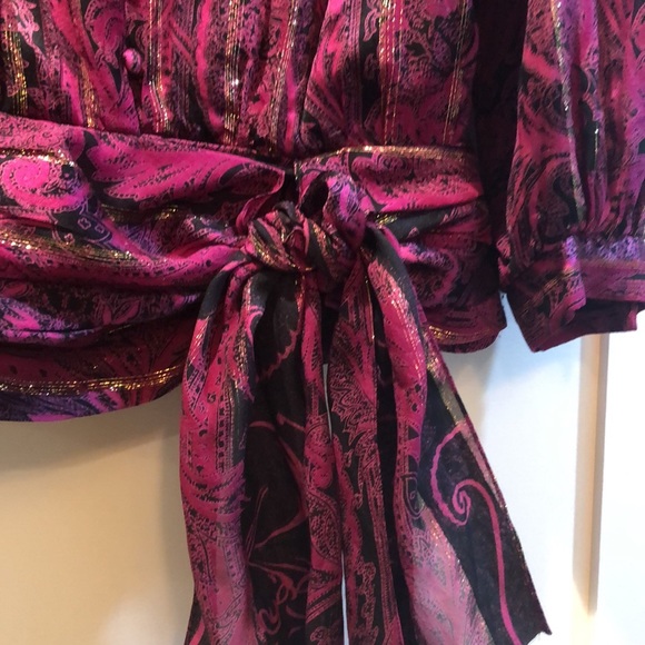 Richard Warren vintage SILK blouse  size 12 - Picture 3 of 14